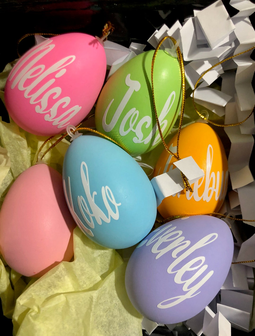 Single Customized Easter Egg Personalized Egg for Baskets Tree Decor
