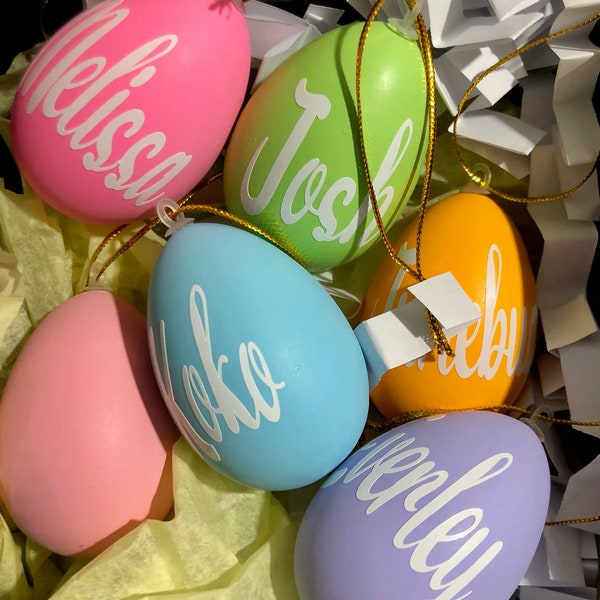Single Customized Easter egg Personalized Egg for Baskets Tree Decor Cheap Easter Decor One Piece Easter egg