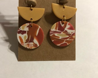 Michelle Earrings in Fall Warm Tones