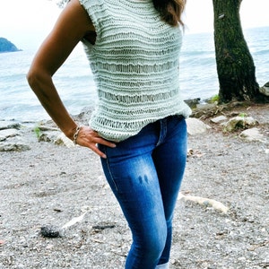 Drop It Tee Knitting Pattern
