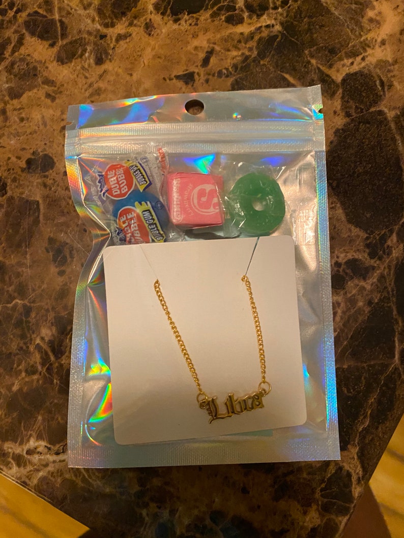 Zodiac word necklace