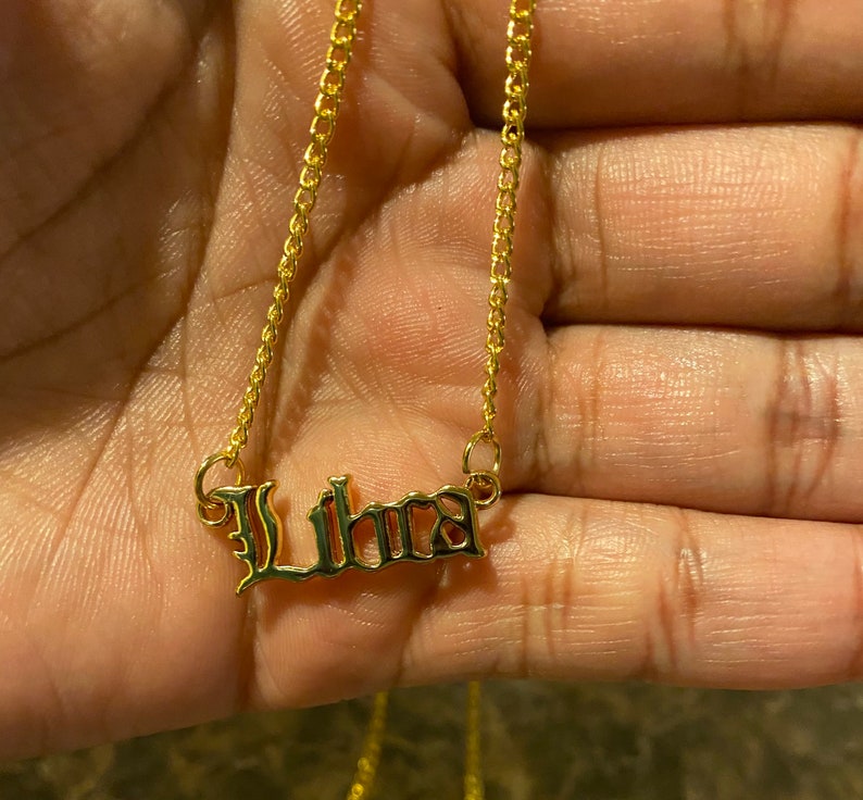 Zodiac word necklace