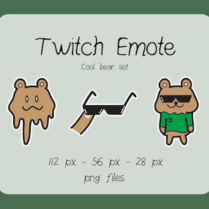 Cool bear twitch emotes / emoji