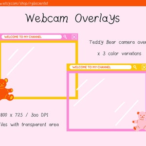 Teddy Bear baby browser Webcam Overlay