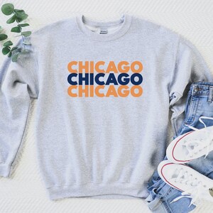 Chicago Bears Inspired Sweatshirt/Chicago Football Sweatshirt/Gameday Sweatshirt/Chicago Sweatshirt/Gift for sports fan