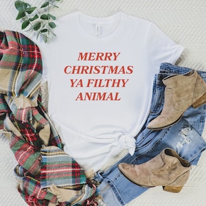 Merry Christmas Ya Filthy Animal T-shirt/Christmas Home Alone Shirt/Home Alone Movie T-shirt/Christmas Gift