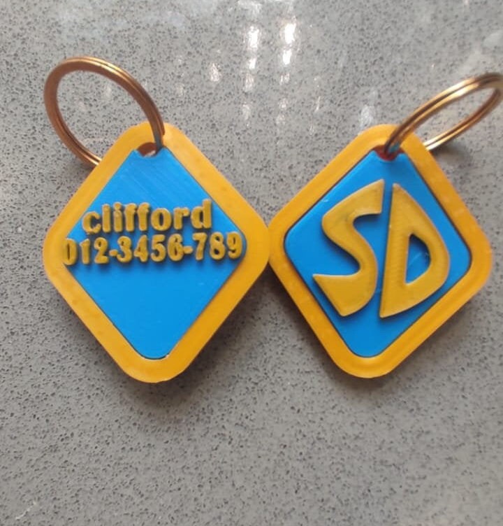 custom scooby doo dog tag