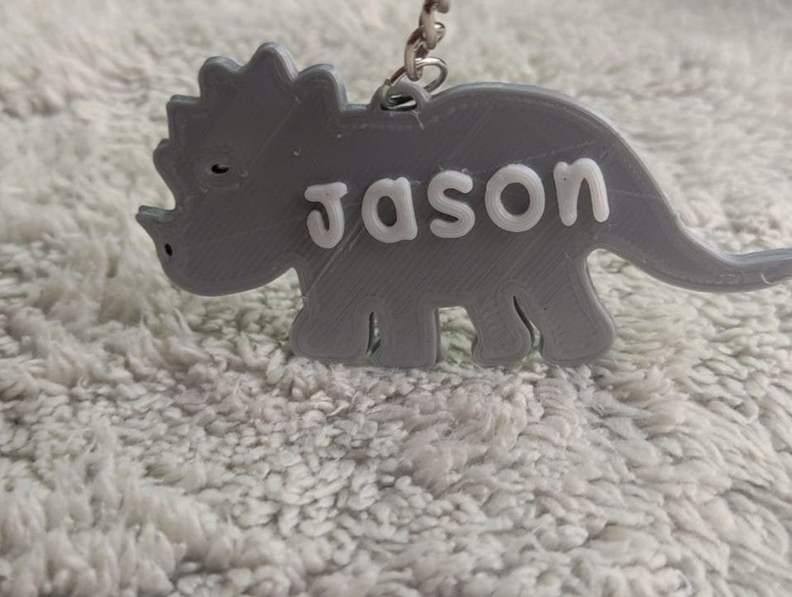 3d dinosaur world keychain