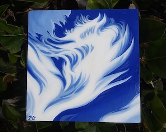 YInMn Blue Cloud Painting