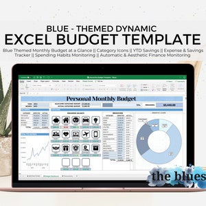 Monthly Budget Planner, Budget Dashboard, Savings Tracker, Expense Tracker, Finance Dashboard, Budget Planner Excel, Digital Budget Template