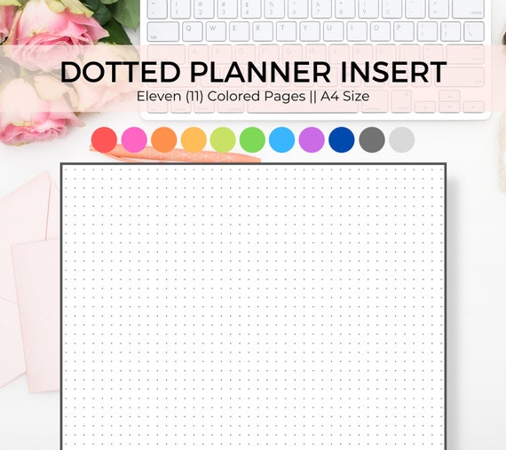 Dotted Paper Printable Dotted Planner Dotted Journal Blank - Etsy