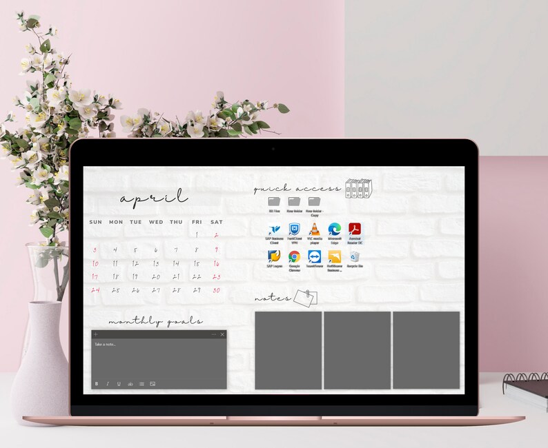 2022 Desktop Wallpaper Desktop Calendar 2022 Desktop Etsy