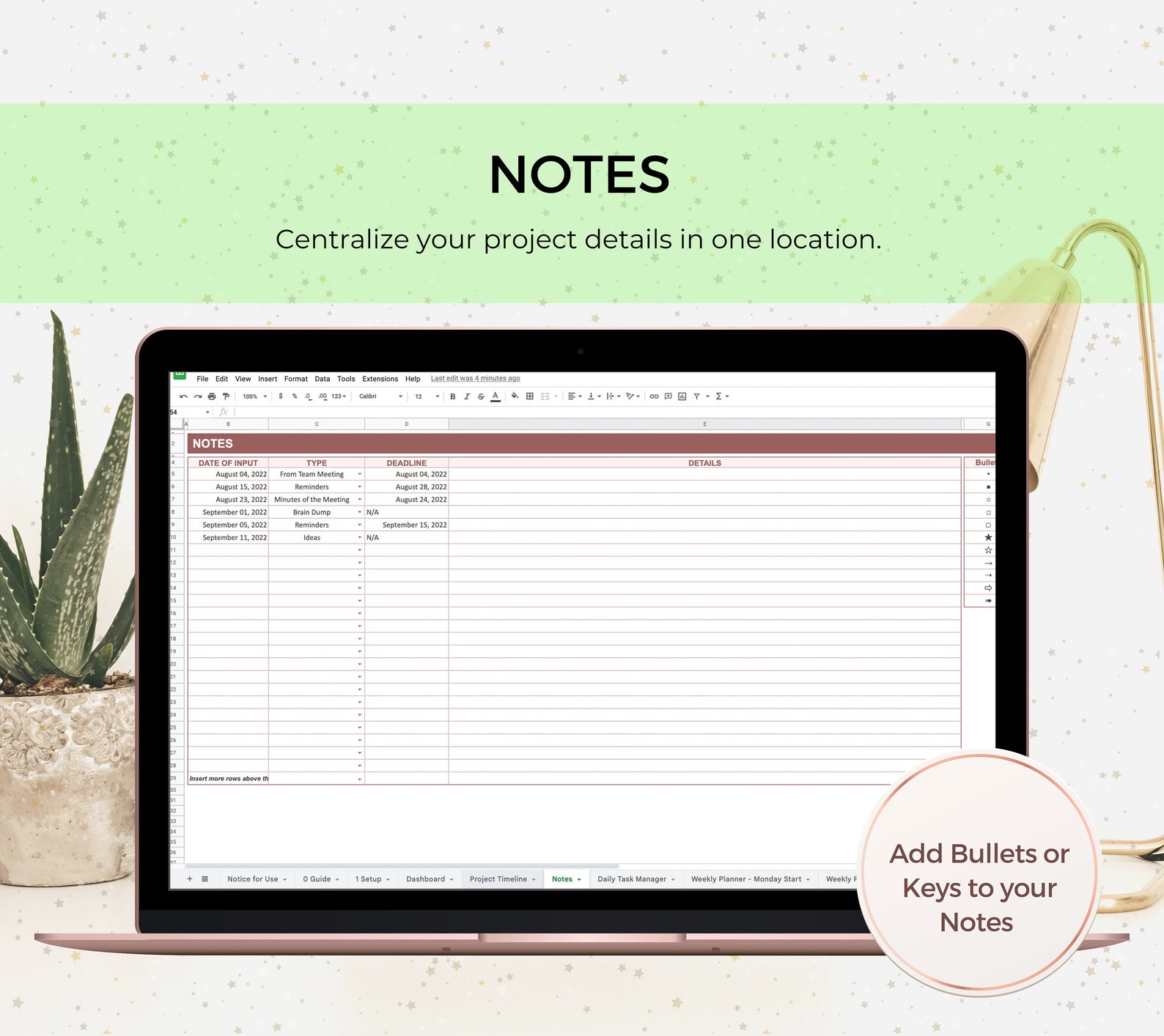 Gantt Chart Google Sheet, Gantt Chart Template, Project Management