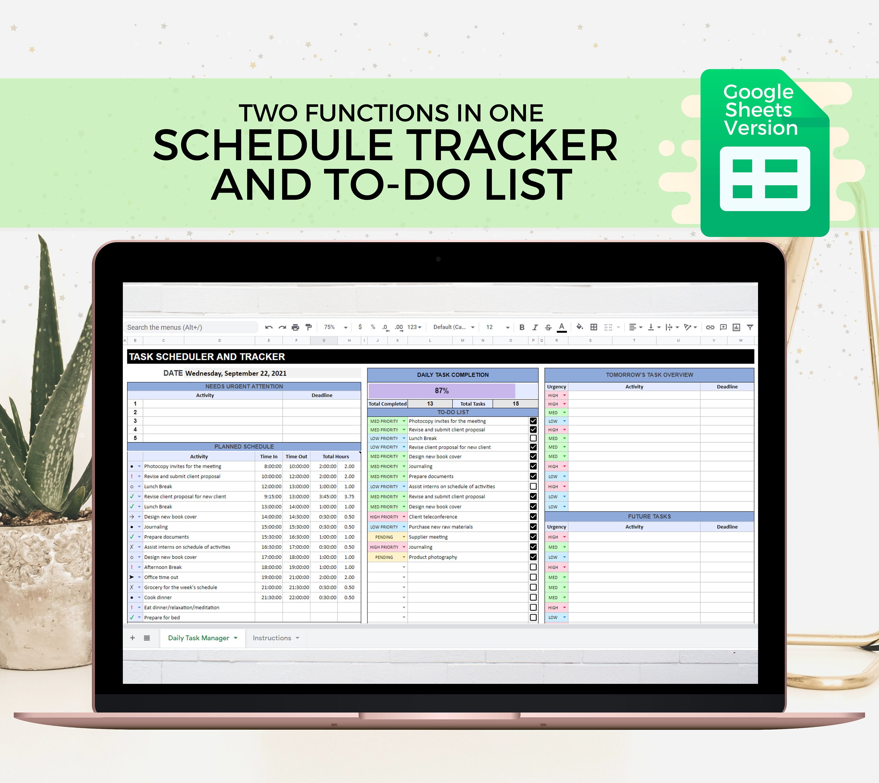 google sheets to do list