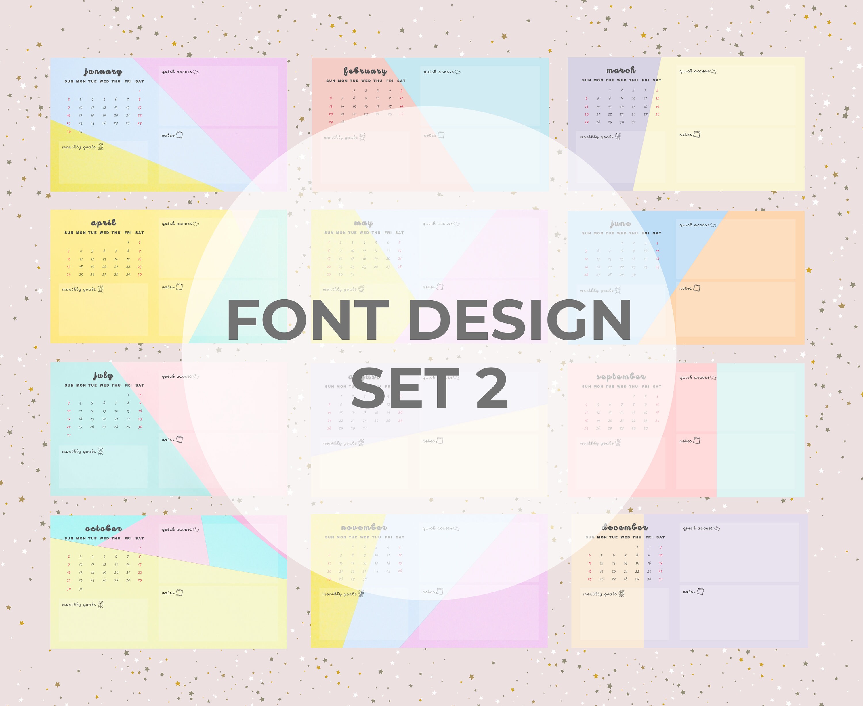 2023 Desktop Calendar Wallpaper, Pastel Desktop Wallpaper Organizer ...