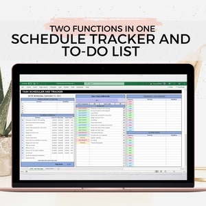 Schedule Template, Task Tracker, To Do List Template, Activity Tracker, Project Planner Excel, Digital Planner Template, Digital Task List