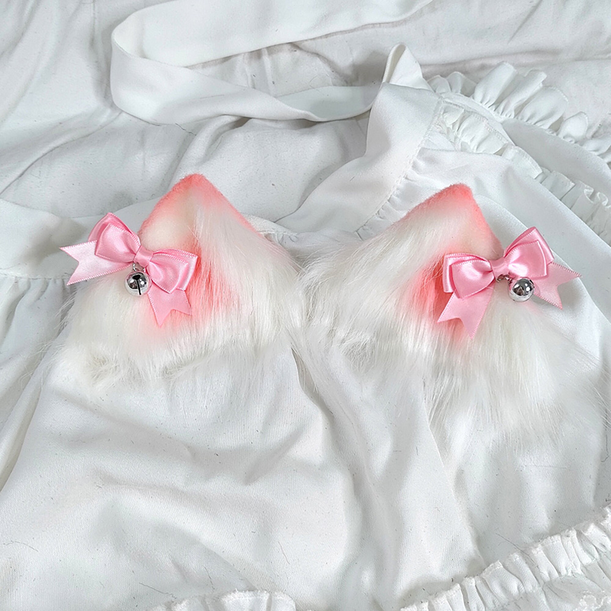 Kitten Ears Cosplay Cosplay Cat Ear Cat Ears With Bow Etsy