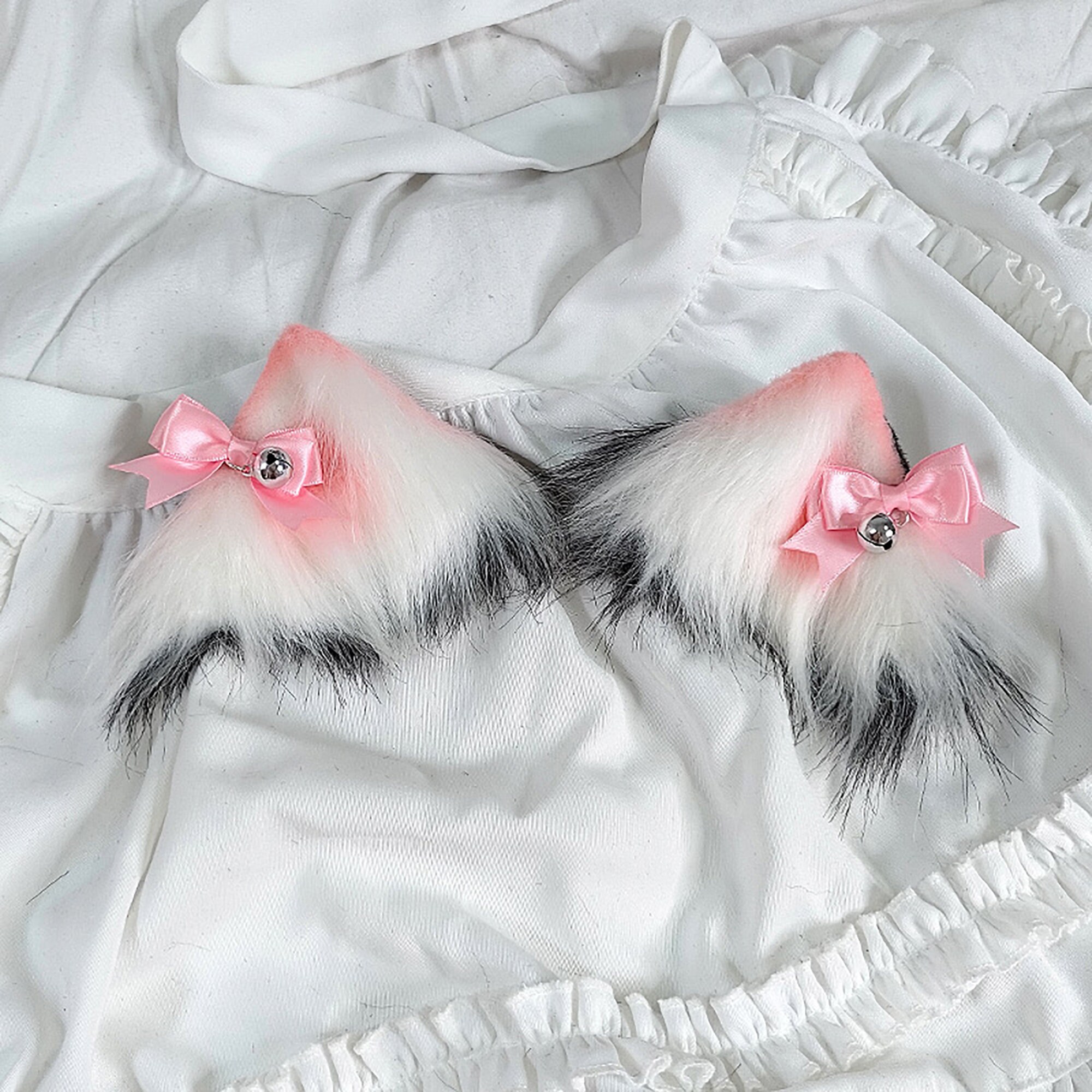 Kitten Ears Cosplay Cosplay Cat Ear Cat Ears With Bow Etsy