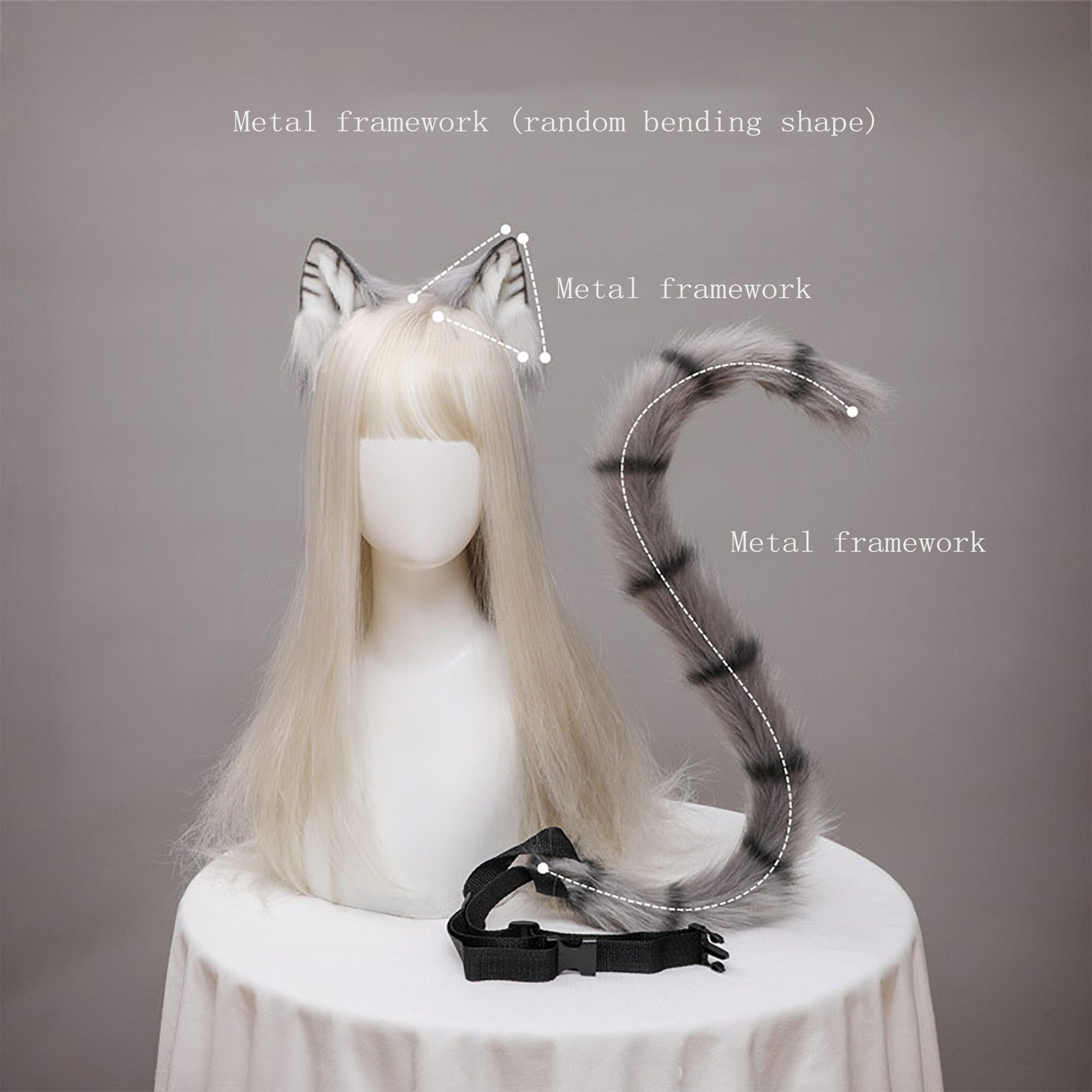 Kitten Ears Cosplay Cat Tail Cosplay Cat Ear Cosplay Ear Etsy