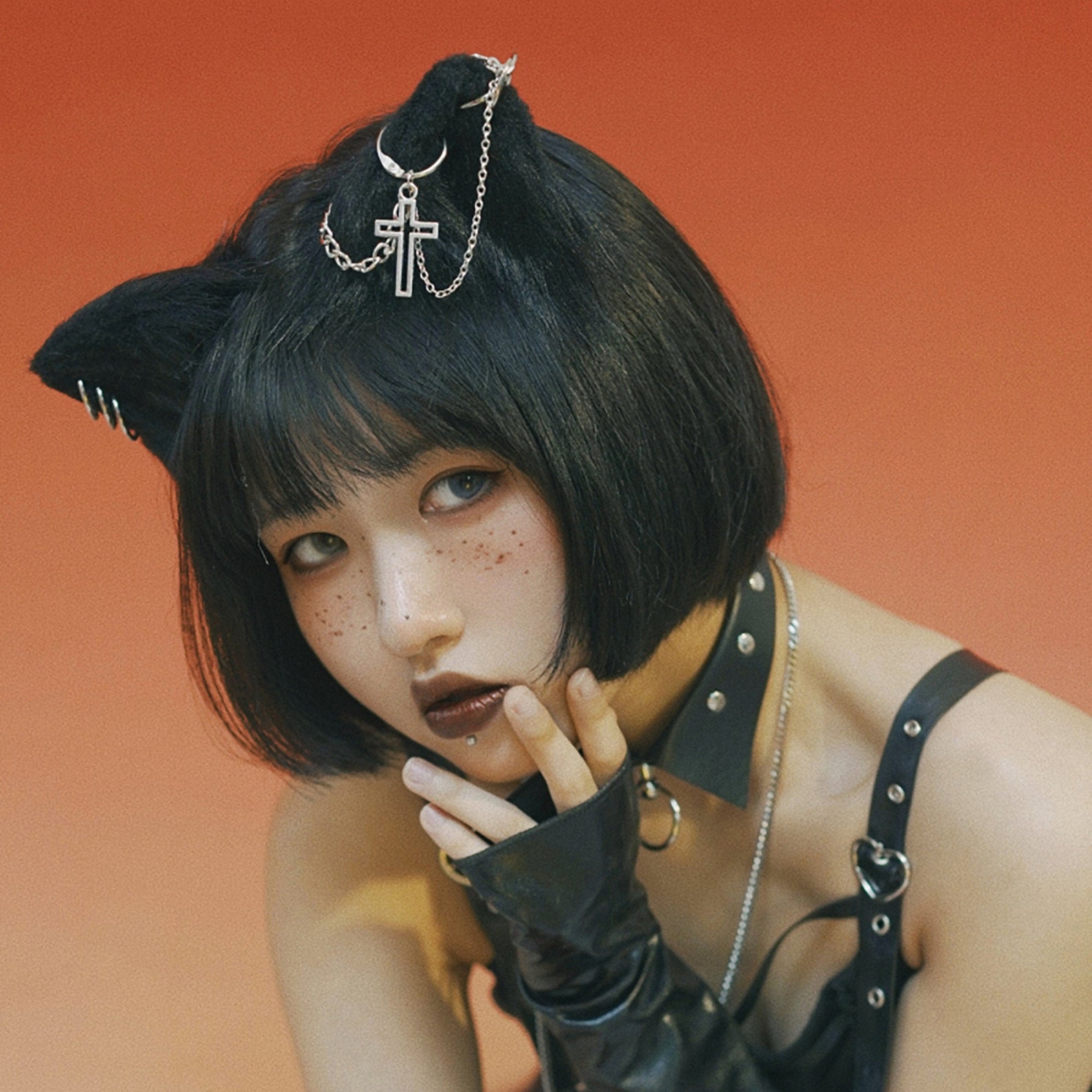 Cat Ears With Earrings Kitten Ears Cosplay Cosplay Cat Ear Etsy