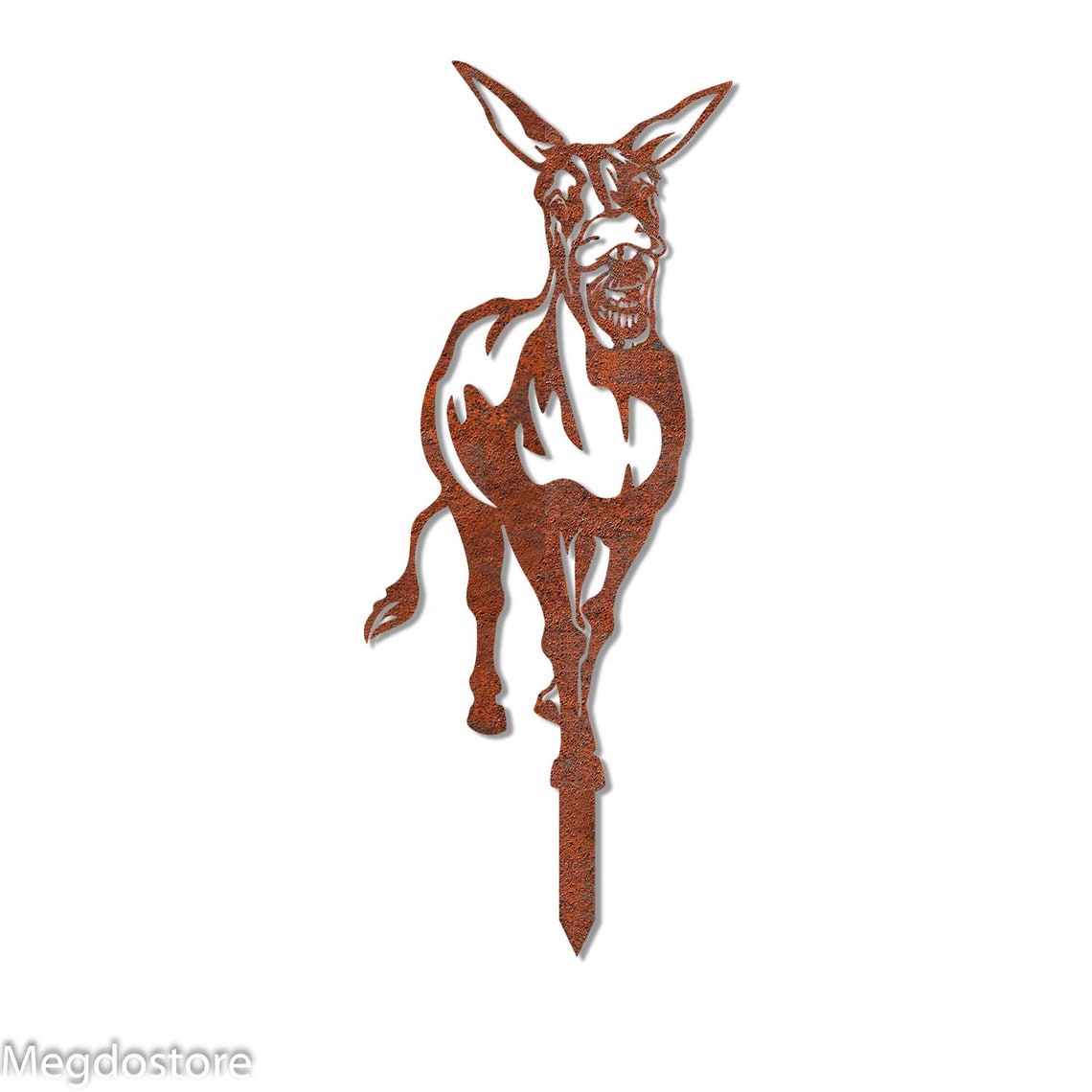 Funny Donkey Rusty Metal Garden Decor Donkey Art for Farmer Etsy