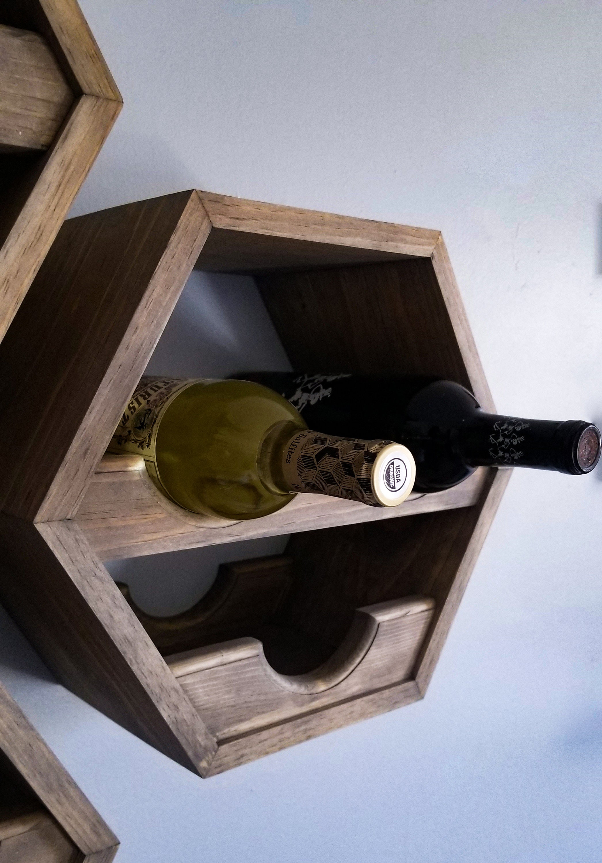 Wood Wine Rack Kitchen Décor Wine Storage Etsy
