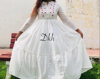 simple long frock dress