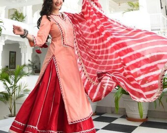 Kurti With Skirt - Etsy