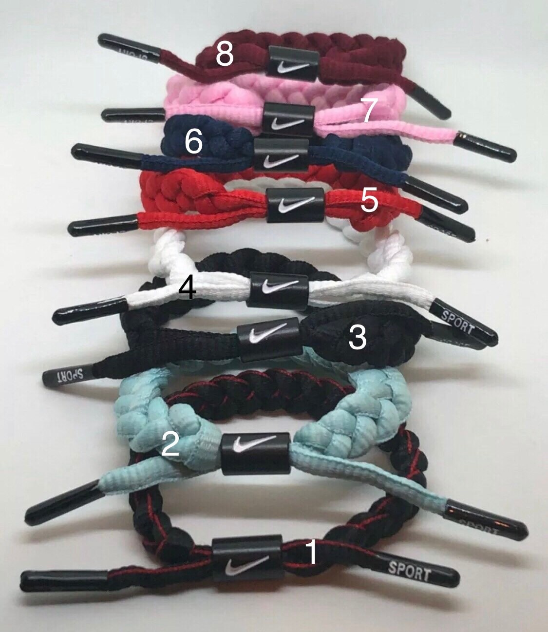 1 One Pulsera ajustable nike Shoestring Shoelace 17 para Etsy