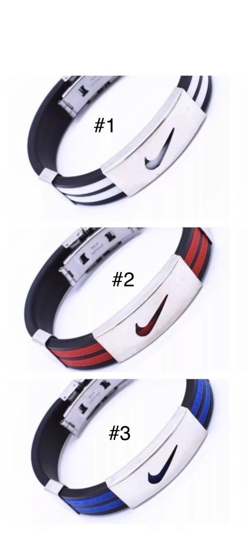 Nike Sport Baller Band Silicone Rubber Bracelet Wristband Cuff Etsy