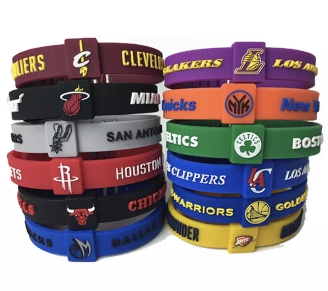 NBA Wristband Pulsera de cierre ajustable - Etsy España