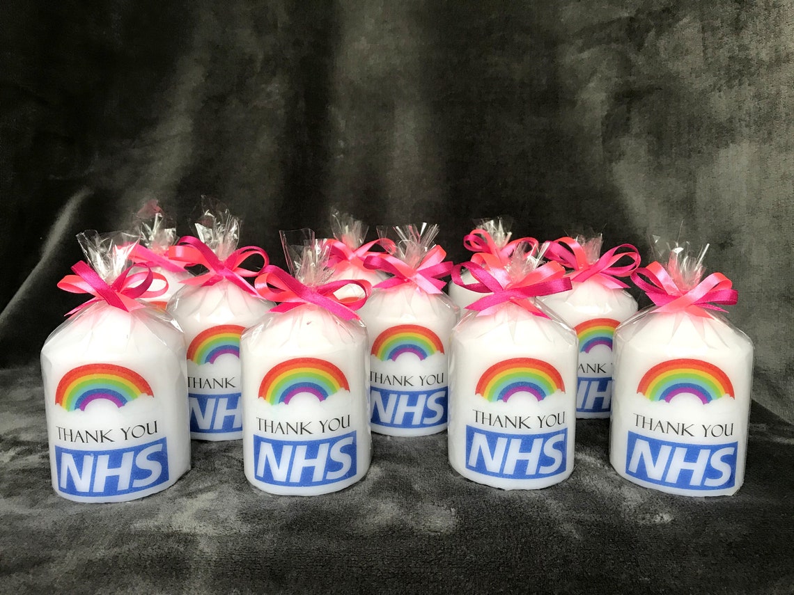 Personalised Thank you NHS Candle Etsy