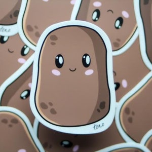 Cute potato sticker | Vinyl die cut sticker| weatherproof