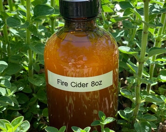 Fire Cider, Warming herbs in Apple Cider Vinegar