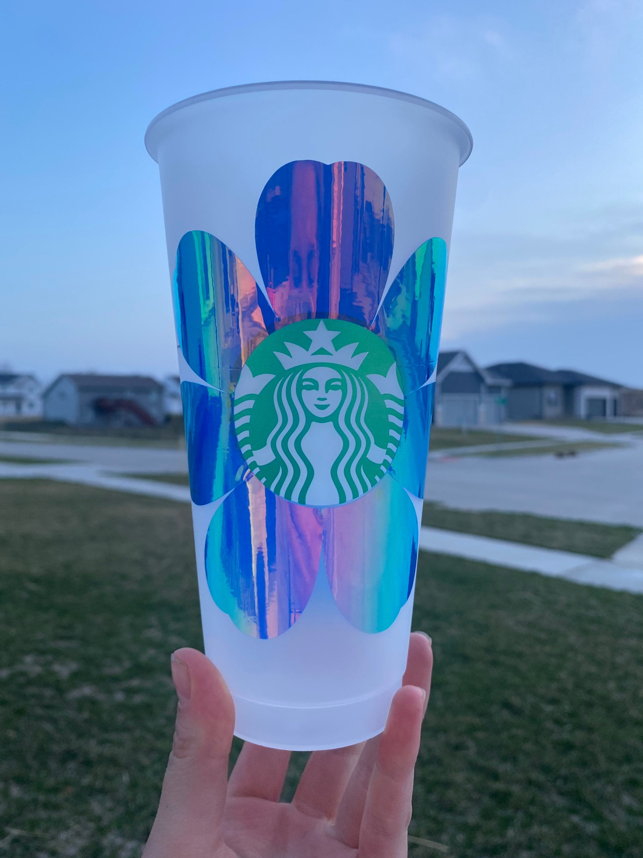 Personalized Holographic Venti Sized Starbucks Tumbler - Etsy display picture 1