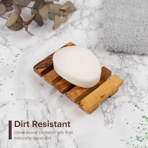 Soap Dishe made of Tunisian Olive Wood | Wooden Soap Dish | Wooden Soap Saver | Soap Deck