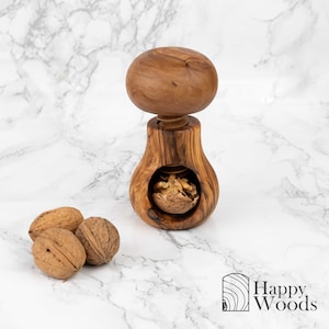 Trituradora de nueces hecha de madera de olivo tunecina