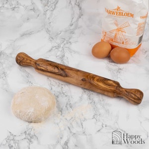 Olive wood rolling pin Bakery & Pastry pizza dough- Chefs best tool- unique gift- Christmas gift