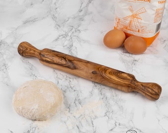 Olive wood rolling pin Bakery & Pastry pizza dough- Chefs best tool- unique gift- Christmas gift