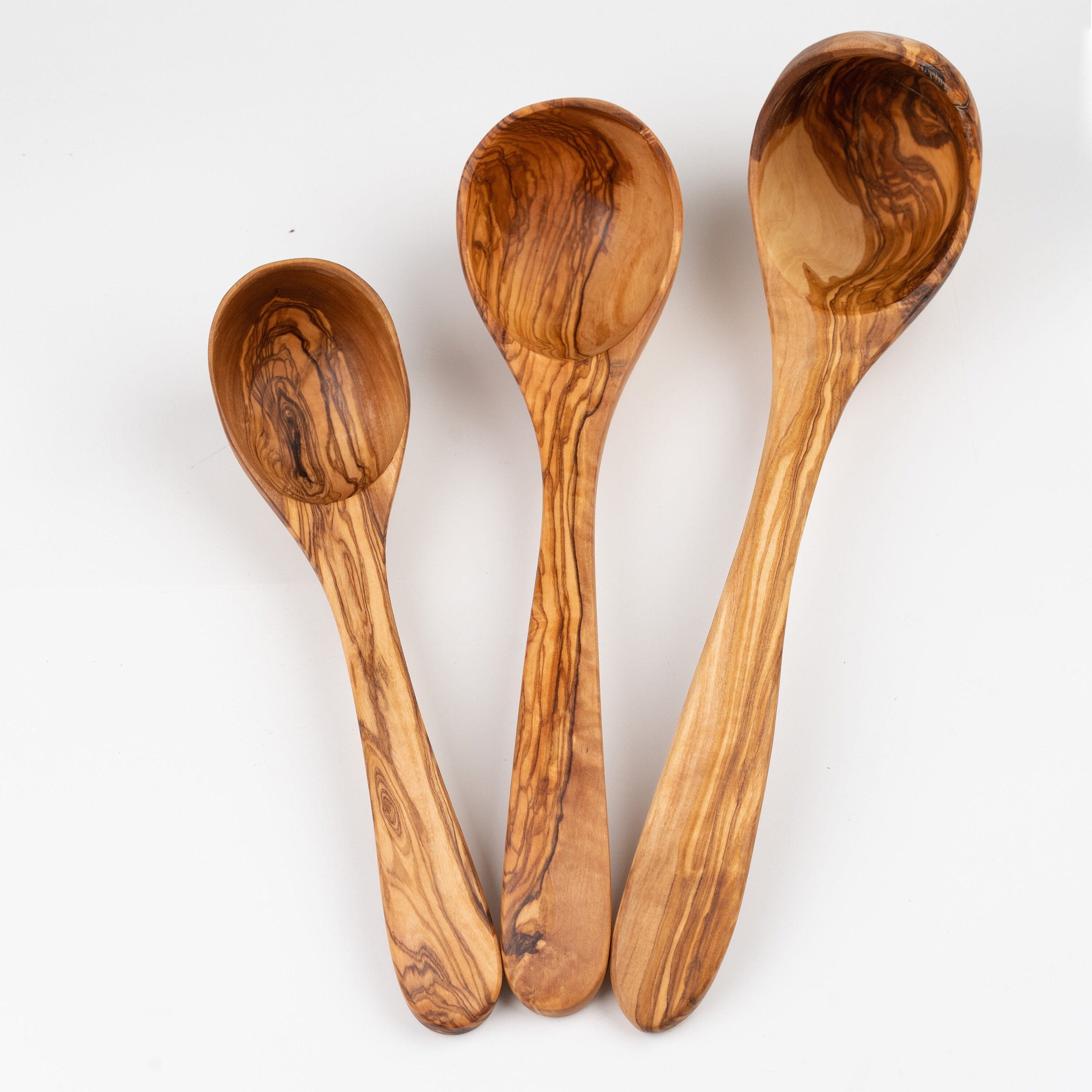 Personalized Wooden Ladle Handmade of Tunisian Olive Wood - Custom Soup ...