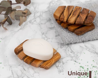Soap Dishe made of Tunisian Olive Wood | Wooden Soap Dish | Wooden Soap Saver | Soap Deck