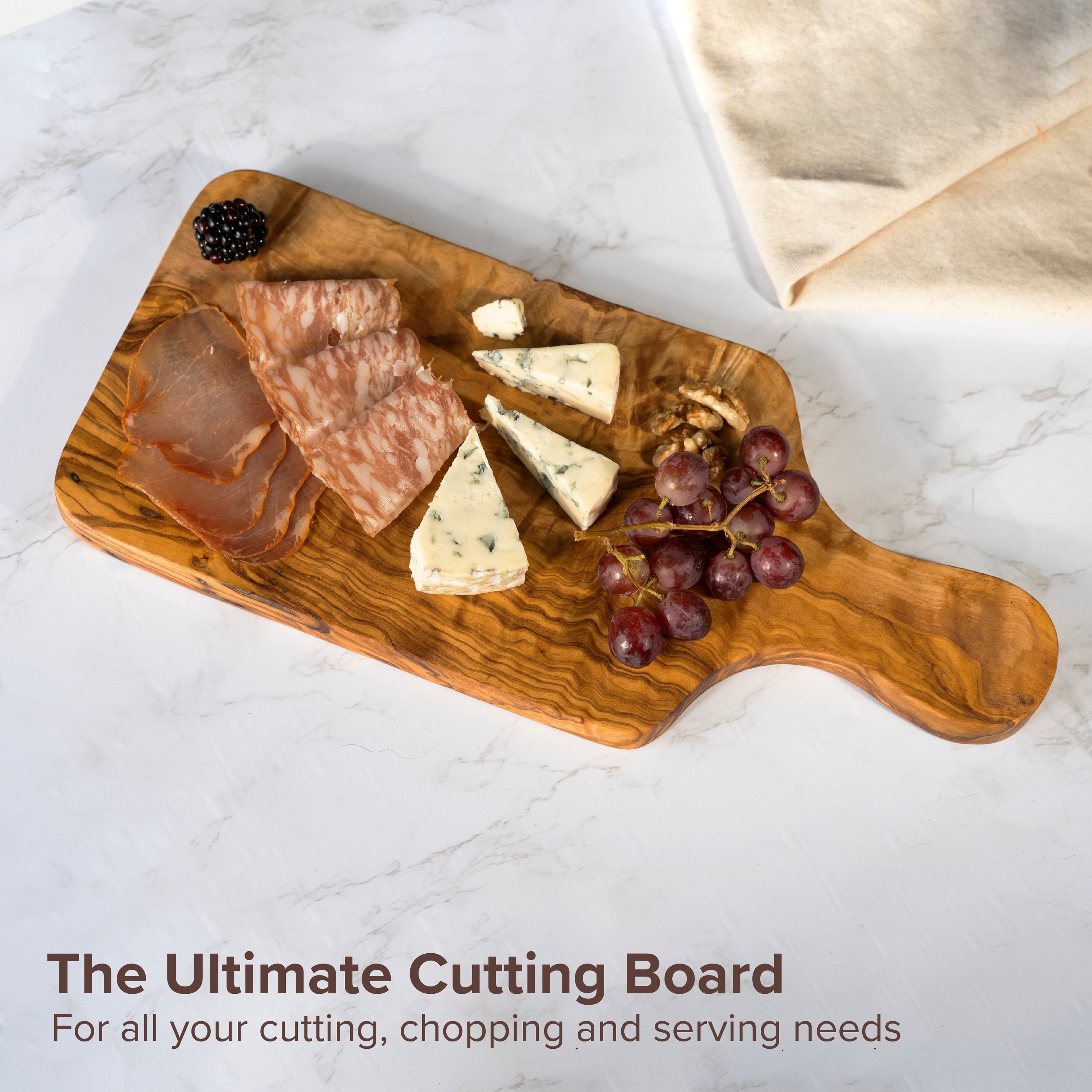 Rustic Cutting Board, Serving Cheese Board Handmade From Tunisian Olive Wood  free Personalization & Organic Wood Conditioner 