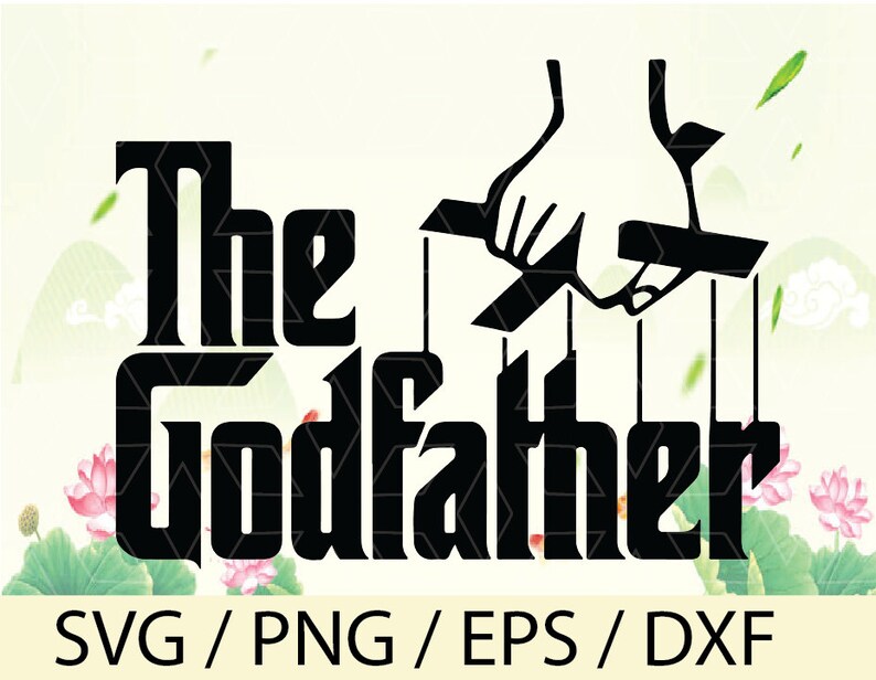 The godfather godmother godson goddaughter logo text svg ...
