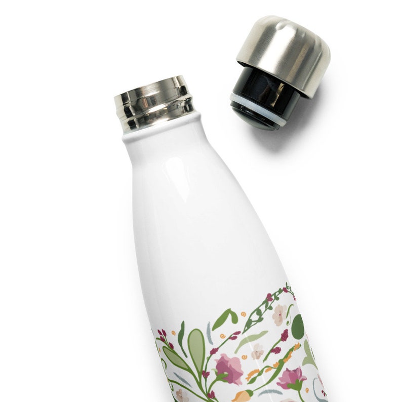 Garden Floral Water Bottle image 2