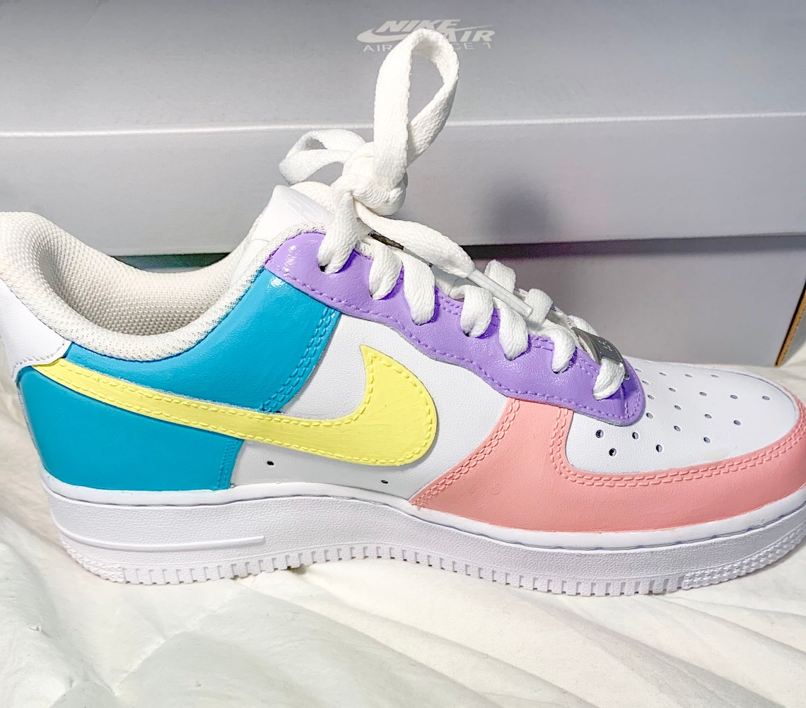 Pastello dipinto a mano Nike Air Force 1 '07 Etsy Pastello dipinto a mano Nike Air Force 1 '07 Etsy