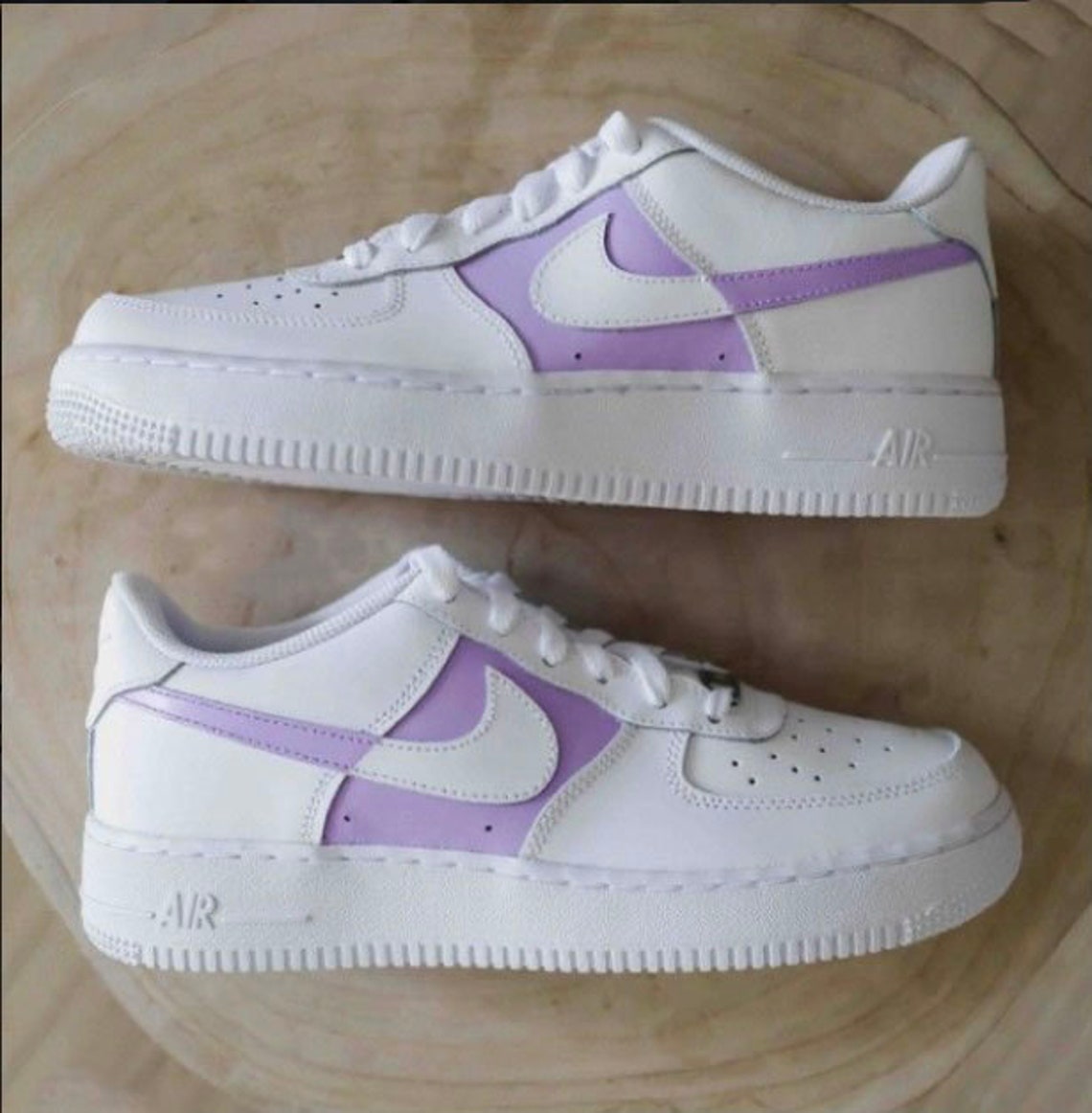custom purple nike air force 1