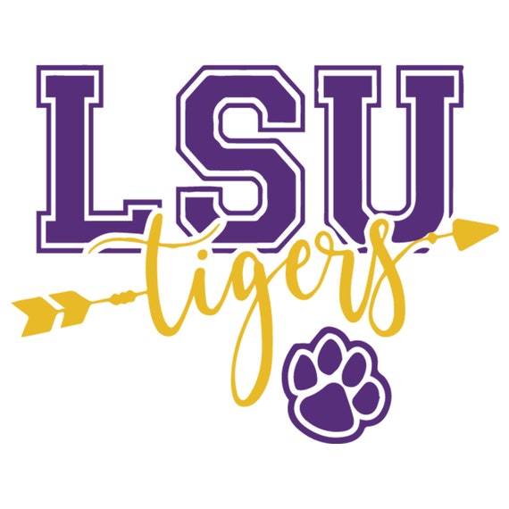 LSU Tigers Svg Geaux Tigers Louisiana State University | Etsy