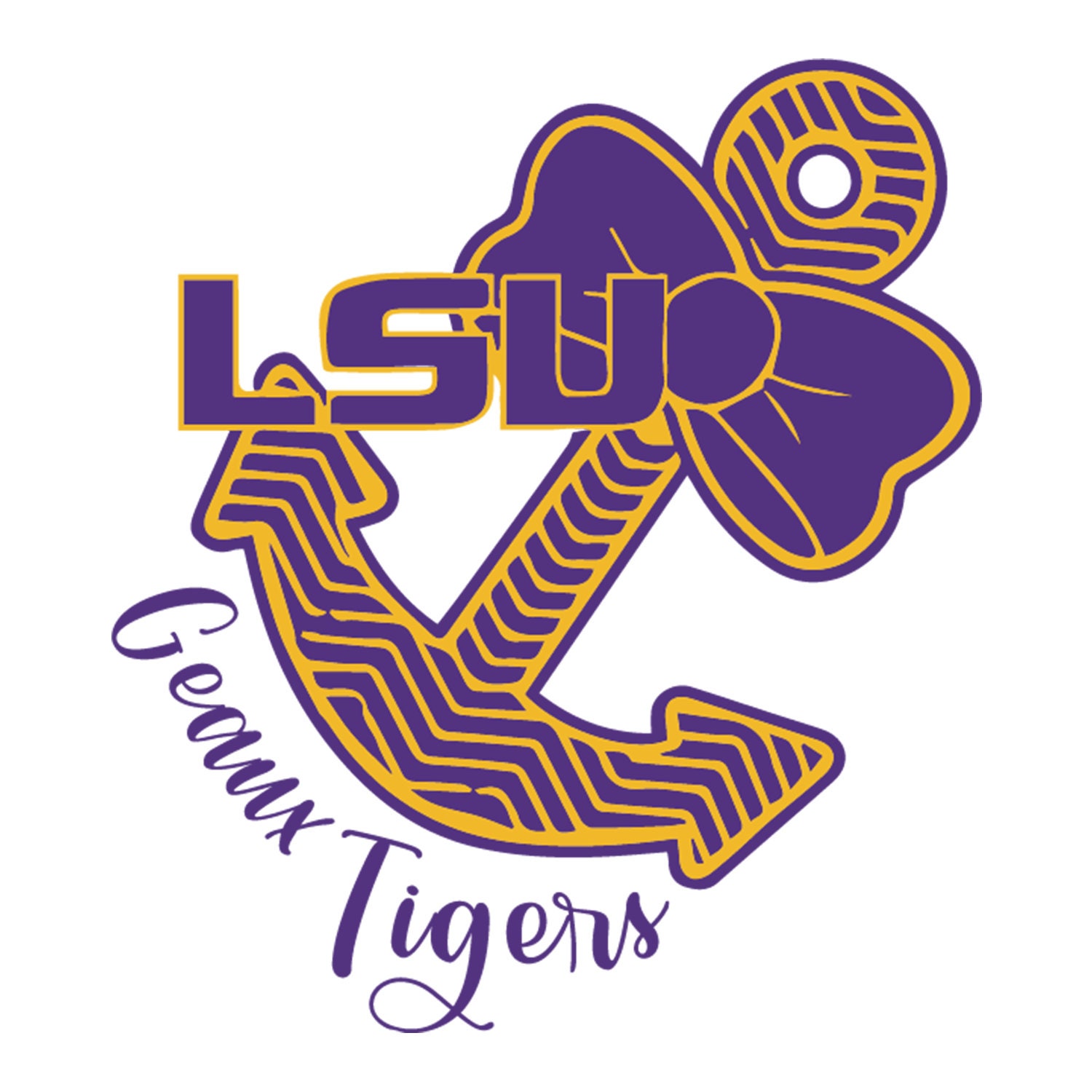 Louisiana State University Tigers Svg Geaux Tigers LSU | Etsy