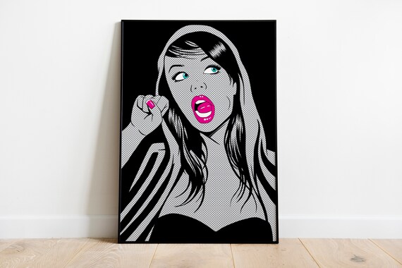 Modern Pop Art Poster, Digital Art Illustration, Beautiful Female Poster, Cheap  Posters, Wall Art Decor, Printable Wall Art Instant Download -  Norway