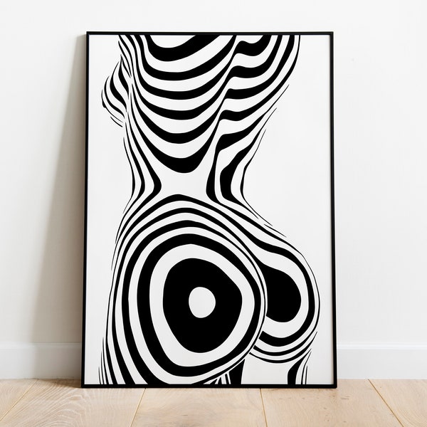 Female Body Art, Woman Body Poster, Black and White Art, Minimalist Wall Poster, Booty Art, Beautiful Female Body Art, Sexy Female Poster